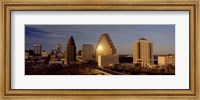 Framed Skyscrapers in a city, Austin, Texas, USA