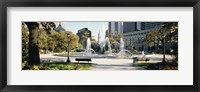 Framed Fountain in a park, Swann Memorial Fountain, Logan Circle, Philadelphia, Philadelphia County, Pennsylvania, USA