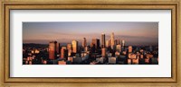 Framed Skyline At Dusk, Los Angeles, California, USA