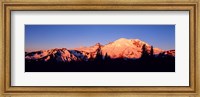 Framed Sunset Mount Rainier Seattle WA