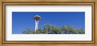 Framed Low angle view of a tower, Space Needle, Seattle Center, Seattle, King County, Washington State, USA