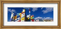 Framed Building With Geometric Decorations, Minneapolis, Minnesota, USA