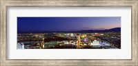 Framed Cityscape at night, The Strip, Las Vegas, Nevada, USA