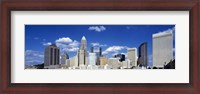 Framed Skyscrapers in a city, Charlotte, Mecklenburg County, North Carolina, USA