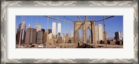 Framed Brooklyn Bridge Manhattan New York NY USA