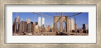 Framed Brooklyn Bridge Manhattan New York NY USA
