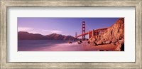 Framed Golden Gate Bridge and Mountain View