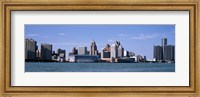 Framed Detroit Waterfront, Michigan