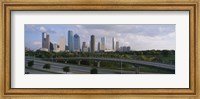 Framed Houston Skyline from a Distance, Texas, USA