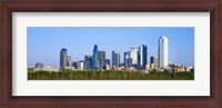 Framed Dallas Texas Skyline