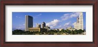Framed Buildings on the banks of a river, Scioto River, Columbus, Ohio, USA