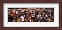 Framed Crowd participating in a marathon race, Bay Bridge, San Francisco, San Francisco County, California, USA