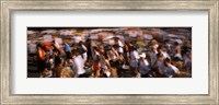 Framed Crowd participating in a marathon race, Bay Bridge, San Francisco, San Francisco County, California, USA
