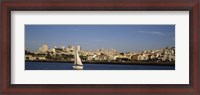 Framed Sailboat in an ocean, Marina District, San Francisco, California, USA