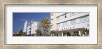 Framed Art Deco Hotels, Ocean Drive, Florida, USA