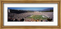Framed Spectators watching a football match, Rose Bowl Stadium, Pasadena, City of Los Angeles, Los Angeles County, California, USA