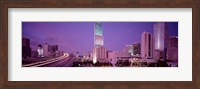 Framed City In The Dusk, Miami, Florida, USA