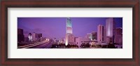 Framed City In The Dusk, Miami, Florida, USA