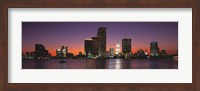 Framed Evening Biscayne Bay Miami FL