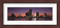 Framed Evening Biscayne Bay Miami FL
