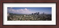 Framed High angle view of a cityscape, Century city, Los Angeles, California, USA