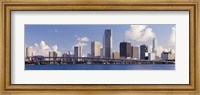 Framed Buildings at the waterfront, Miami, Florida, USA (close-up)