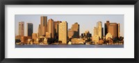 Framed Sunrise, Skyline, Boston, Massachusetts, USA