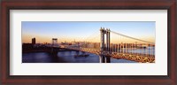 Framed Manhattan Bridge, NYC, New York City, New York State, USA