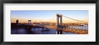 Framed Manhattan Bridge, NYC, New York City, New York State, USA