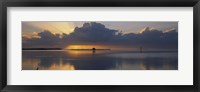 Framed Reflection of clouds in the sea, Everglades National Park, near Miami, Florida, USA