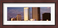 Framed USA, Arizona, Phoenix, Cloudscape over a city