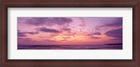Framed Clouds in the sky at sunset, Pacific Beach, San Diego, California, USA
