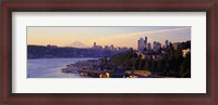 Framed Sunrise, Lake Union, Seattle, Washington State, USA