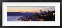 Framed Sunrise, Lake Union, Seattle, Washington State, USA