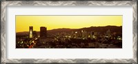 Framed Hollywood Hills, Hollywood, California, USA