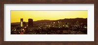 Framed Hollywood Hills, Hollywood, California, USA