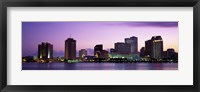 Framed Dusk Skyline, New Orleans, Louisiana, USA