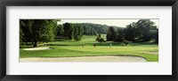 Framed Four people playing on a golf course, Baltimore County, Maryland, USA