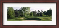 Framed Sand traps on a golf course, Baltimore Country Club, Baltimore, Maryland