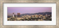 Framed High angle view of a cityscape, Hollywood Hills, City of Los Angeles, California, USA