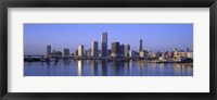 Framed Skyline Miami FL USA