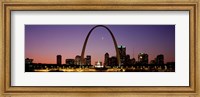 Framed Night view of St Louis MO