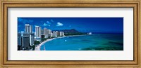 Framed Waikiki Beach Honolulu Oahu HI USA