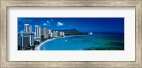 Framed Waikiki Beach Honolulu Oahu HI USA