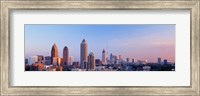 Framed Twilight, Skyline, Atlanta, Georgia, USA