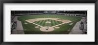Framed Baseball match in progress, U.S. Cellular Field, Chicago, Cook County, Illinois, USA