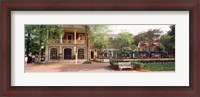 Framed Tourist In Town Square, Williamsburg, Virginia, USA