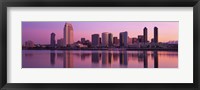 Framed USA, California, San Diego, twiilight