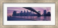 Framed Brooklyn Bridge New York NY