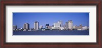 Framed Buildings at the waterfront, Mississippi River, New Orleans, Louisiana